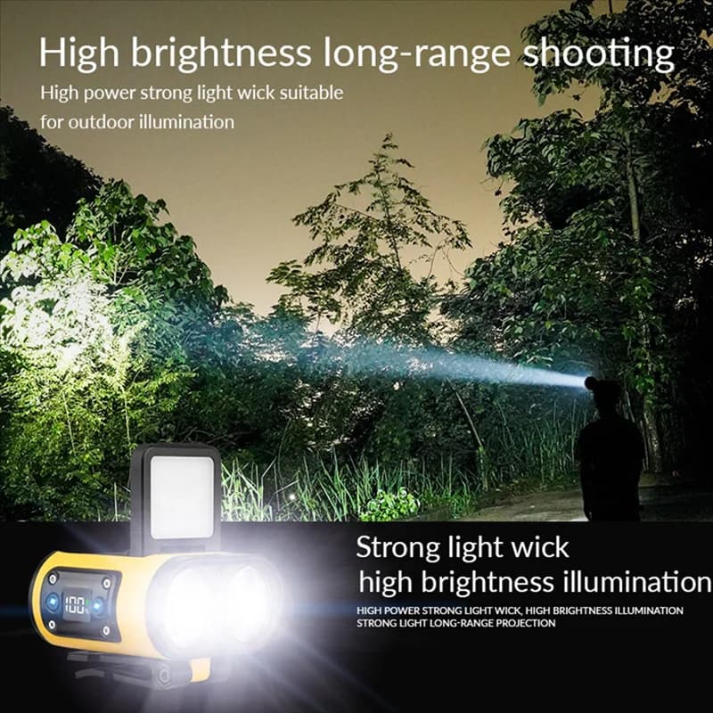【B07R】Lampada frontale a LED ricaricabile COB Cap Clip Light Head Torcia frontale per esterno per campeggio da pesca all'aperto