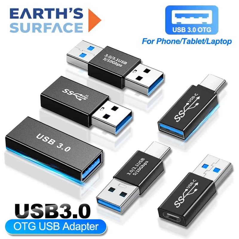 Adattatore di estensione USB 3.0 Connettore femmina USB tipo C da 10 Gbps per PC Computer Telefono Convertitore spina di estensione USB C maschio-femmina