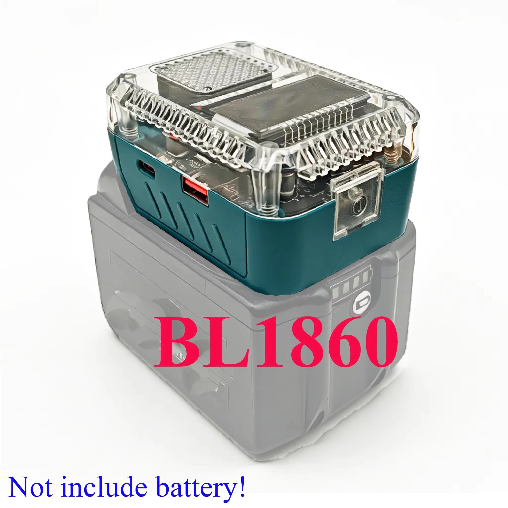 For Makita Lithium Battery For DeWalt For Milwaukee For M18 For Bosch Digital Display Adapter Converter Charger USB C Power Bank