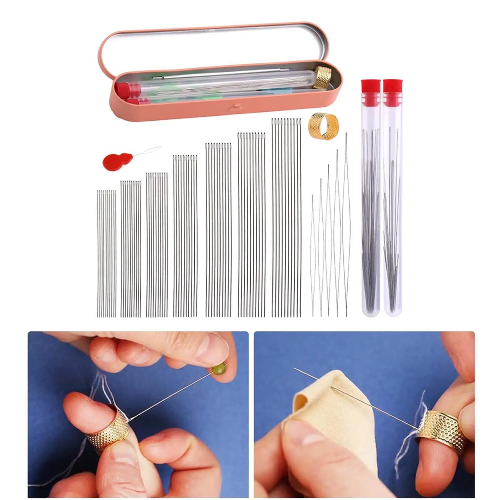 Beading Set Storage Box Practical with Needle Bottle DIY Crafts
