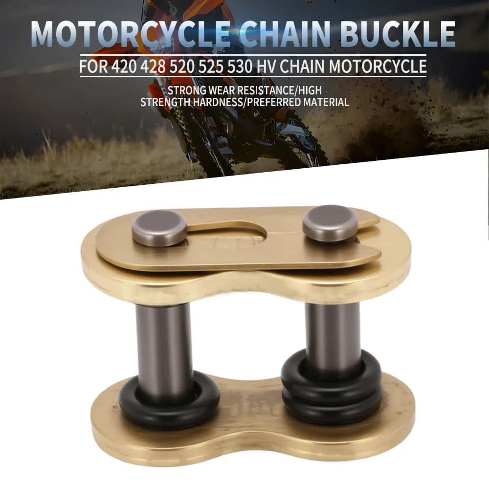 420 428 520 525 530HV Chain Connector Heavy Connecting Master Joint Link With O-Ring Chain Lock Motorcycle Buckle Ring Link 5pcs