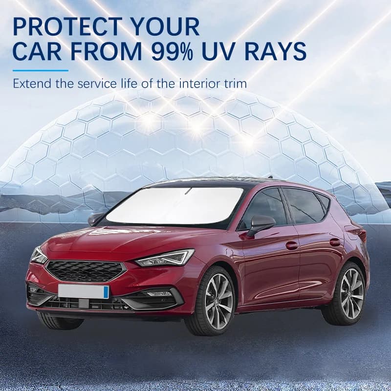 Parabrezza per auto Parasole Visiera parasole pieghevole Blocchi raggi UV per SEAT Leon New Energy