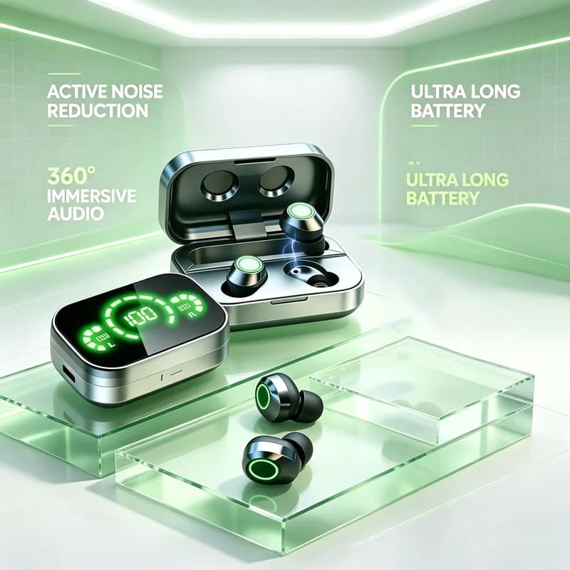TWS Wireless Bluetooth Headset with Mic Earbuds Charger Box LED Fone Bluetooth Earphones Wireless Headphones for allphones
