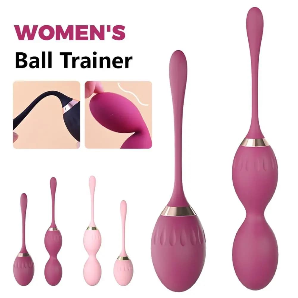 Double Ball in Silicone Safe for Female Vaginal Training, Vaginal Fixing Ball, Post-Parth Recovery Exercise