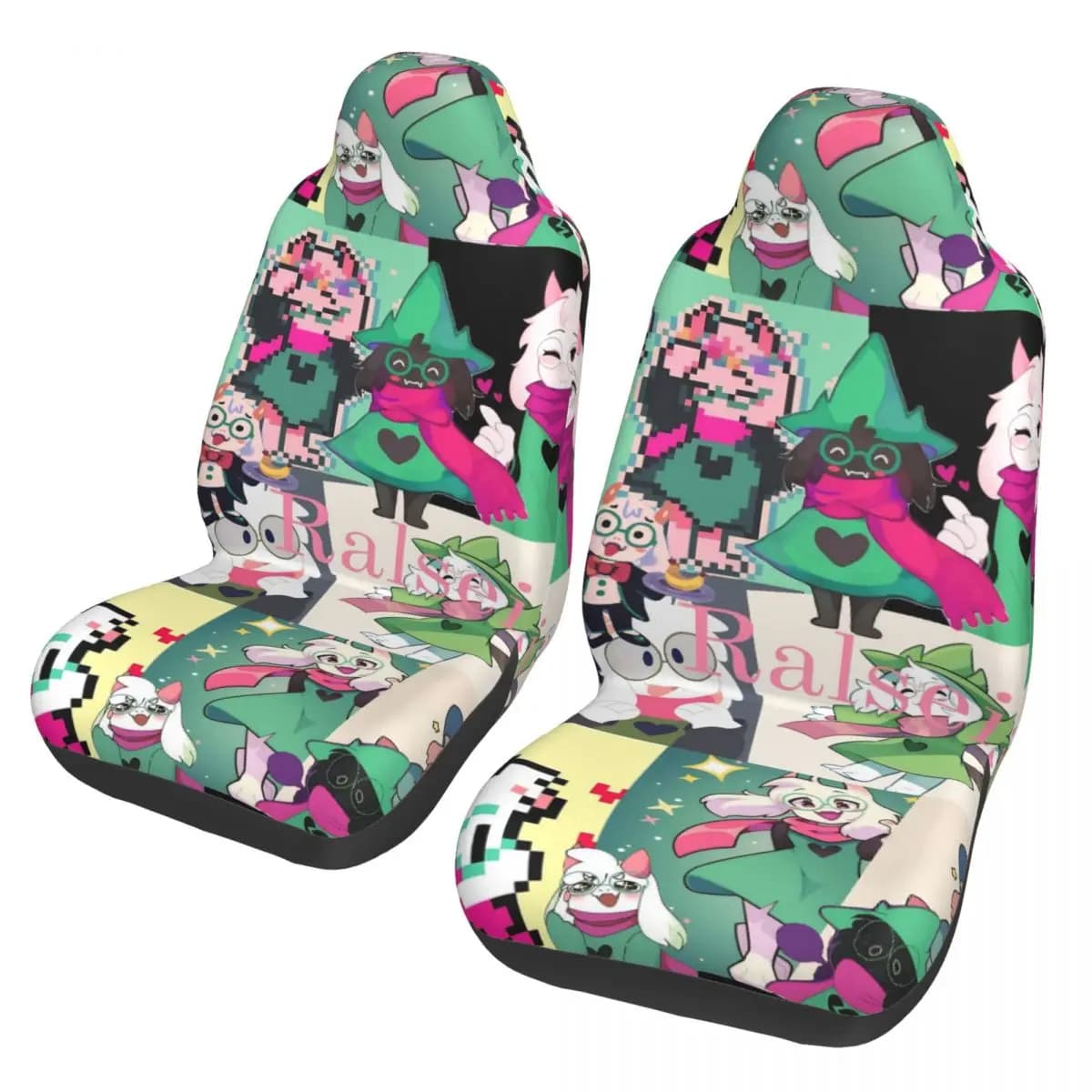 Ralsei Game Deltarunes Universal Car Seat Cover Waterproof AUTOYOUTH Polyester Seat Covers Car Styling