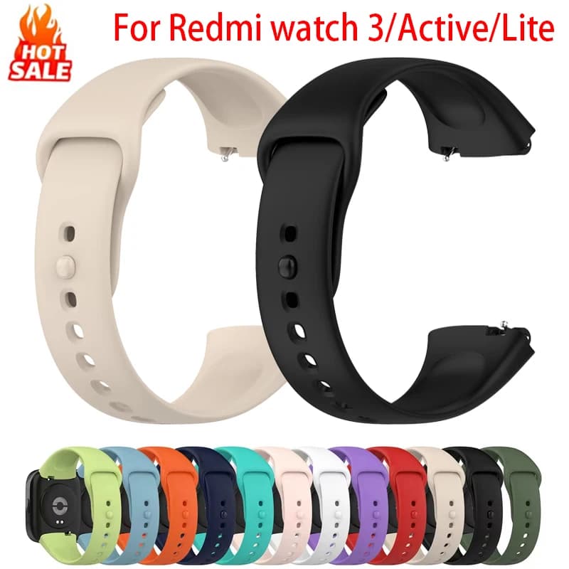 Cinturini in silicone ufficiali per Redmi Watch 3 Accessori smartwatch attivi Bracciale sportivo correa Redmi Watch 3 Cinturino attivo/3 Lite