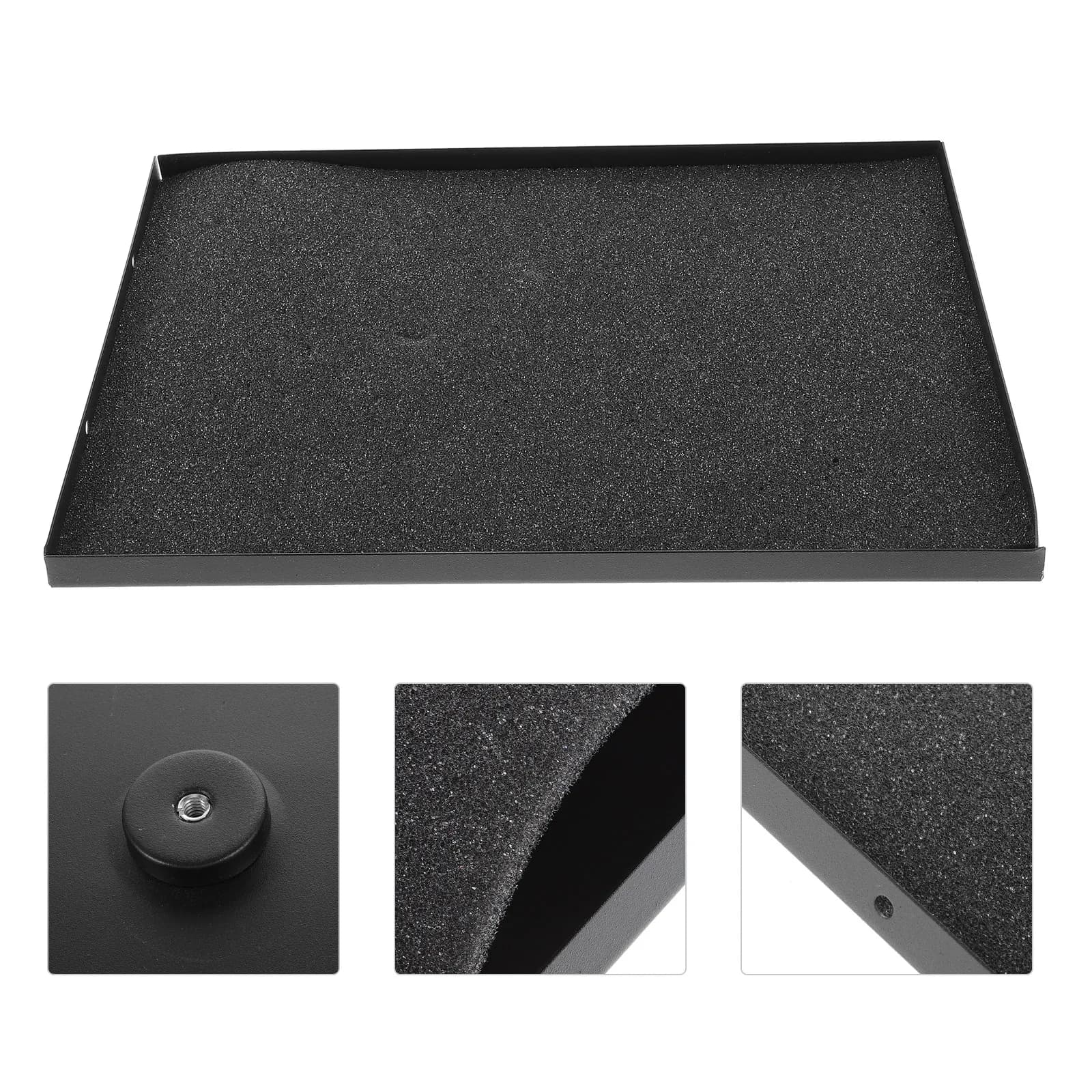 Robusto Vassoio per Laptop 33x24cm, Supporto per Proiettore, Vassoio per Supporto Microfono da Studio, Porta Spartiti, Supporto per Notebook Antiscivolo