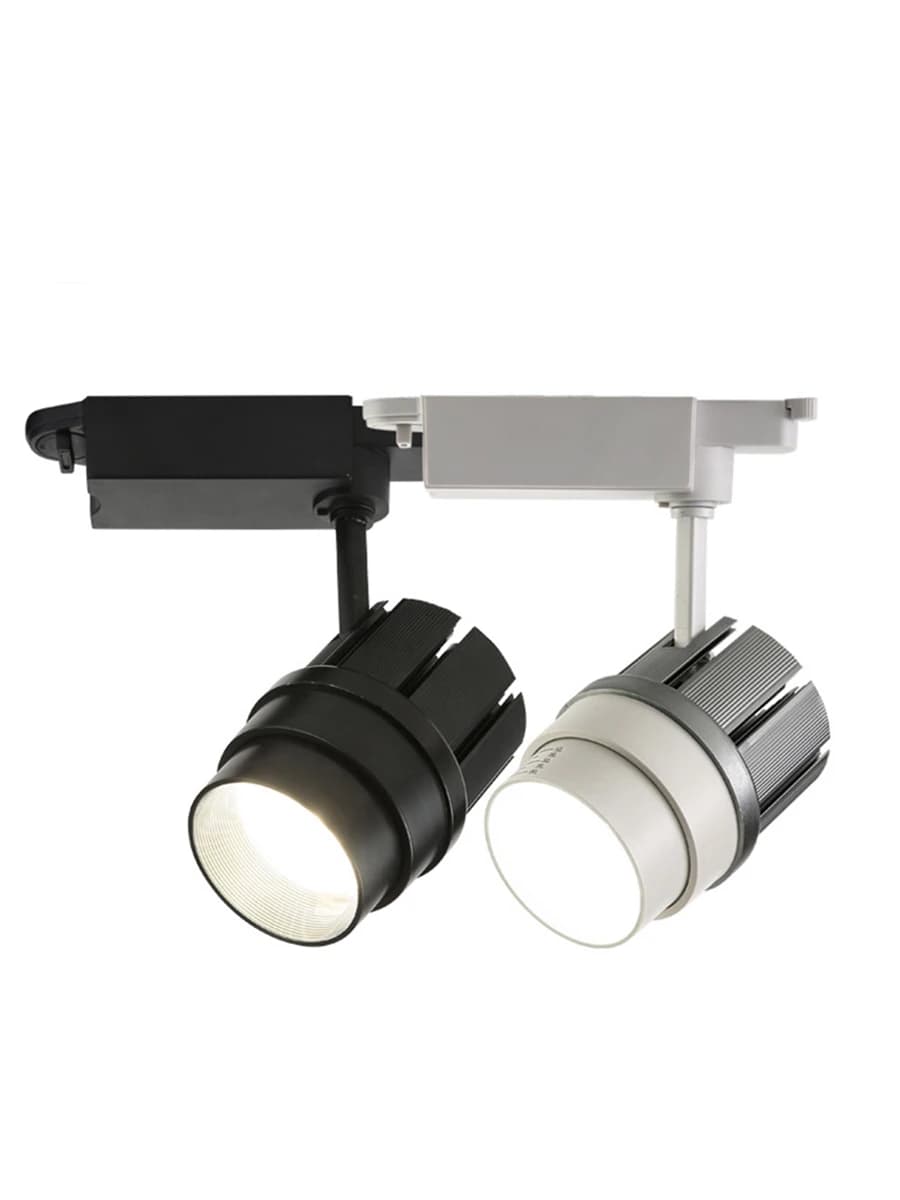 Set di 4 Faretti LED COB Regolabili 30W, AC 110v 220v 240v, 6500k 3000LM, Luce Bianca per Negozi di Abbigliamento e Calzature