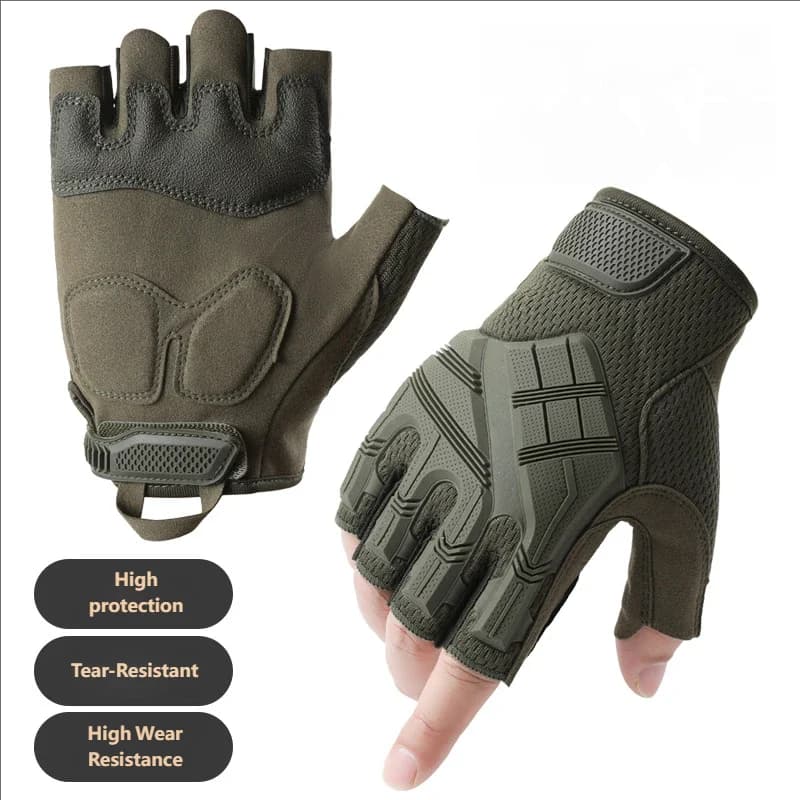 Outdoor gloves for protection, training, mountaineering, anti-slip, wear-resistant, breathable, motorcycling tactical gloves
