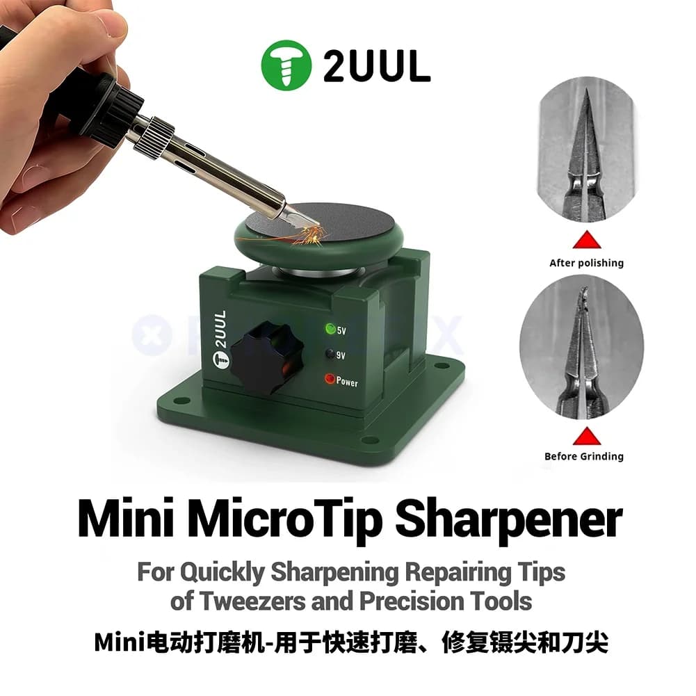 Affilatore Elettrico MicroTip 2UUL DA79 per Incisione di Coltelli, Pinzette, Forbici, Punte per Saldatura, Metallo, Legno, Giada, Strumento per Levigatura e Lucidatura