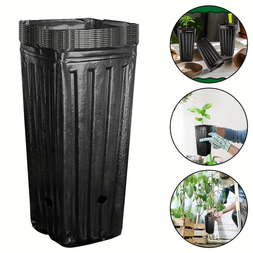 10 pcs Plant Vases Square Plant Seed Plants Plastic Cup Vivary Tree Flower Pot Plant Container Garden Vivary Tool