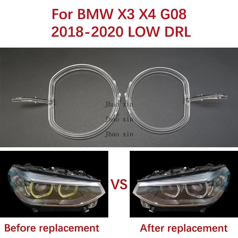 Daytime Running Lights for BMW X3 X4 G01 G08 Car Headlight DRL Guide Strip 18-2020 White Light LOW Angel Eye Ballast Module