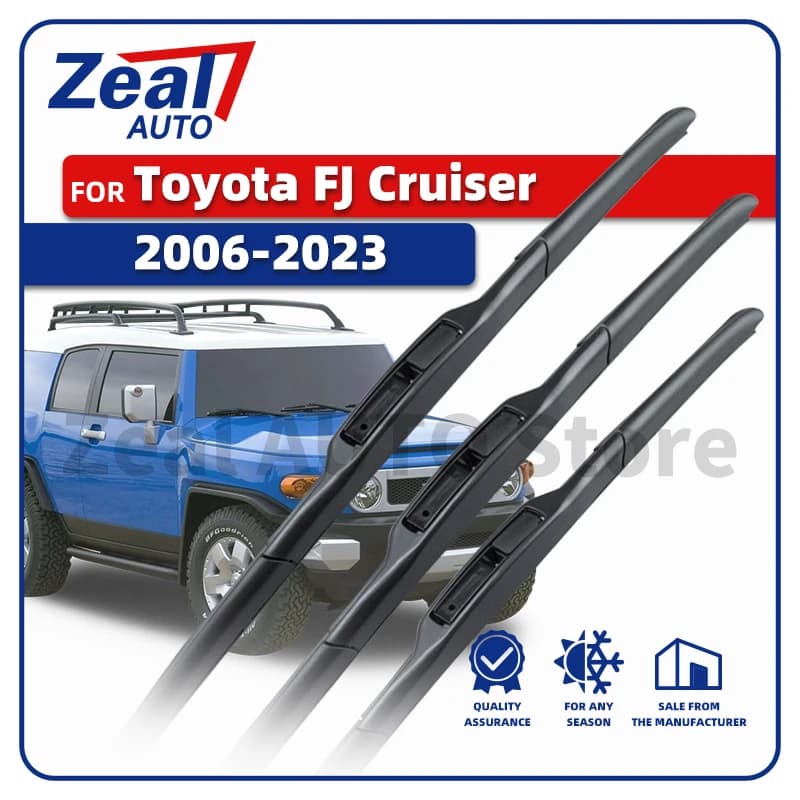 3Pc LHD Spazzole Tergicristallo Anteriori Per Toyota FJ Cruiser XJ10 2006-2023 Parabrezza Parabrezza 14 "16" 14 "Spazzole Pioggia J Gancio Accessori