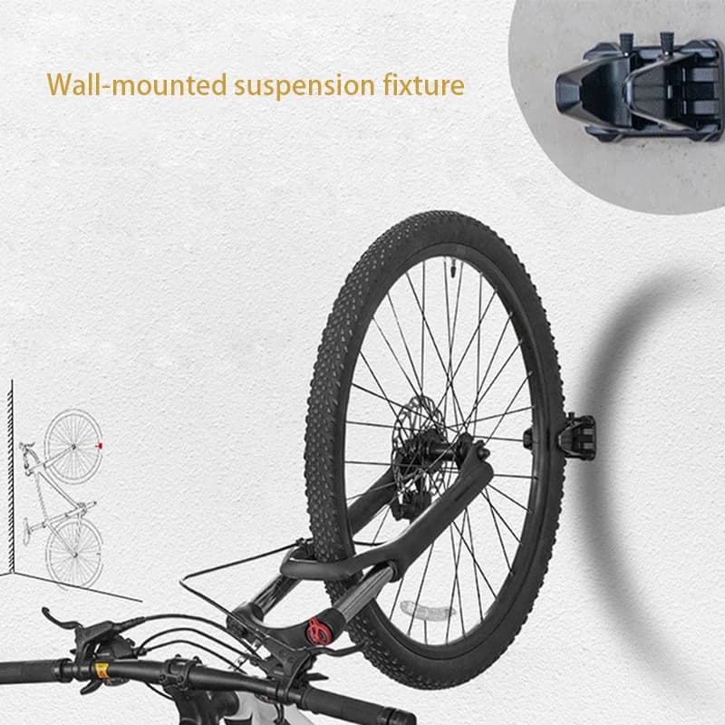 Supporto da Parete Regolabile per Biciclette da Montagna e da Strada, Gancio Salvaspazio per Parcheggio Domestico, Rastrelliera Portabici