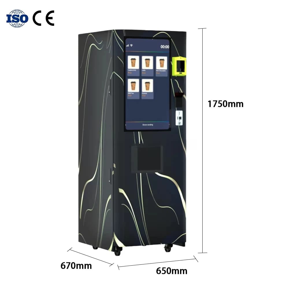 Personalized automatic touch screen for vending machine protein powder for fitness drinks in the gym with payment system