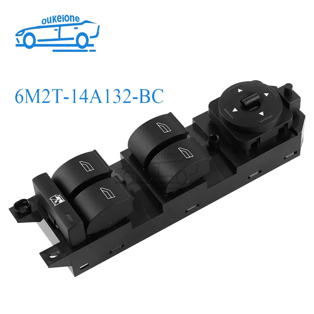 Pulsante regolatore di controllo interruttore alzacristallo elettrico per Ford Mondeo MK4 S-MAX GALAXY 2007 - 2012 parti di automobili 6M2T-14A132-BC