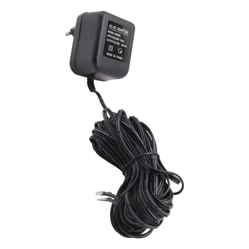 ABGG-AC Doorbell Power Adapter, 18V 500MA Doorbell Transformer, 10M Cable, Compatible Ring Doorbell, Video Doorbell EU Plug