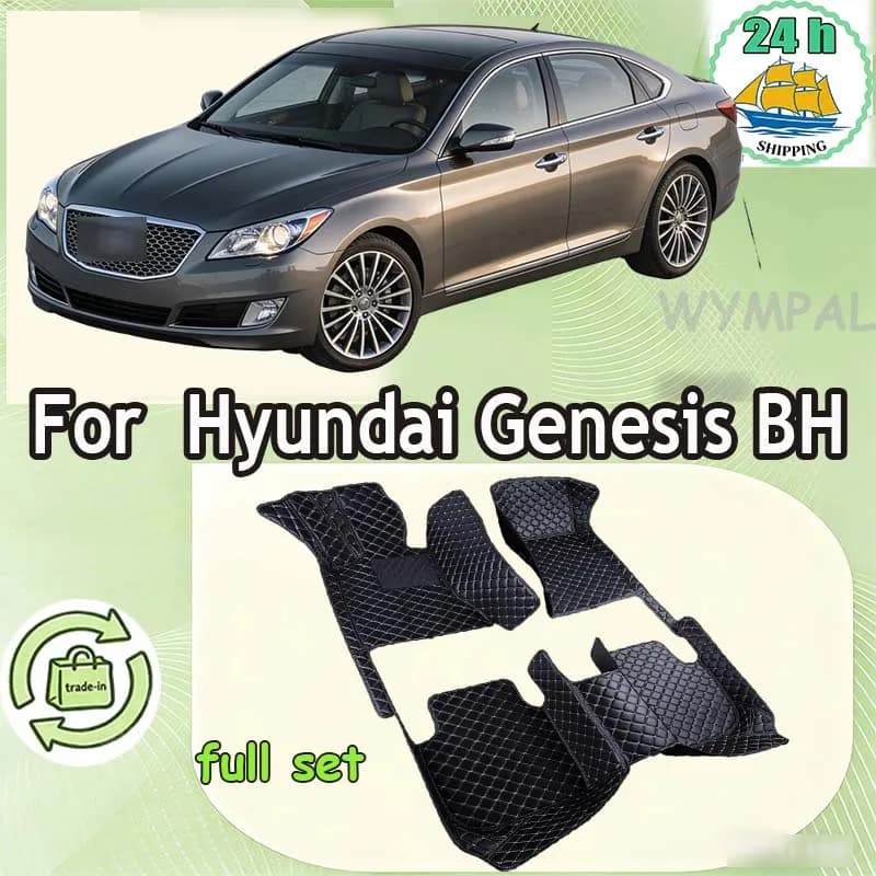 Custom Car Mats for Hyundai Genesis BH 2008-2013 Years Interior Details Car Accessories Carpet