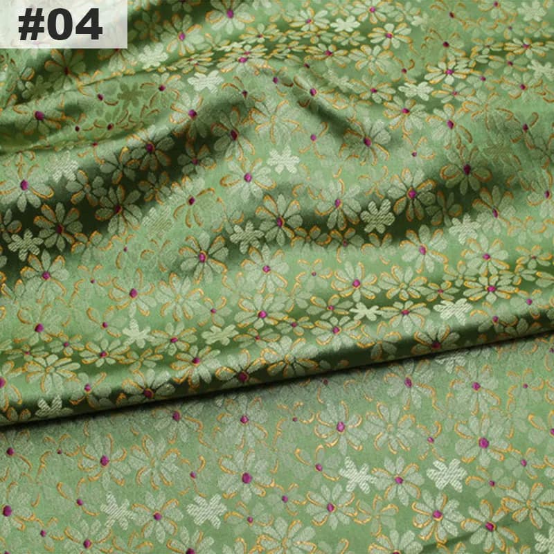 1m Woven Damask Jacquard Brocade Fabric For Costume Hanfu Formal Dress Baby Clothes Kimono Cos Clothes Diy Sewing Accessories