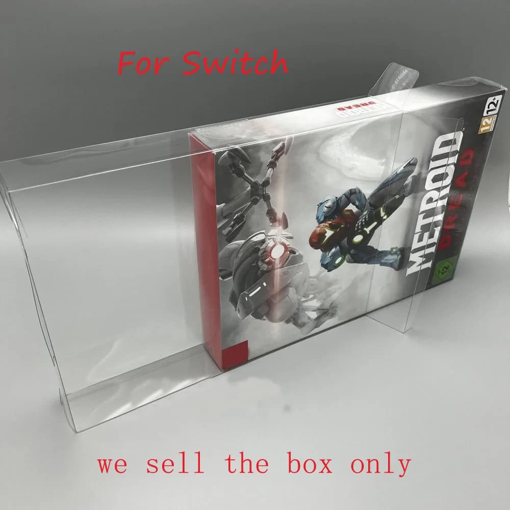 ZUIDID Scatola di protezione trasparente per SWITCH NS Metroid Dread Custodia per display con collezione versione UE in edizione limitata