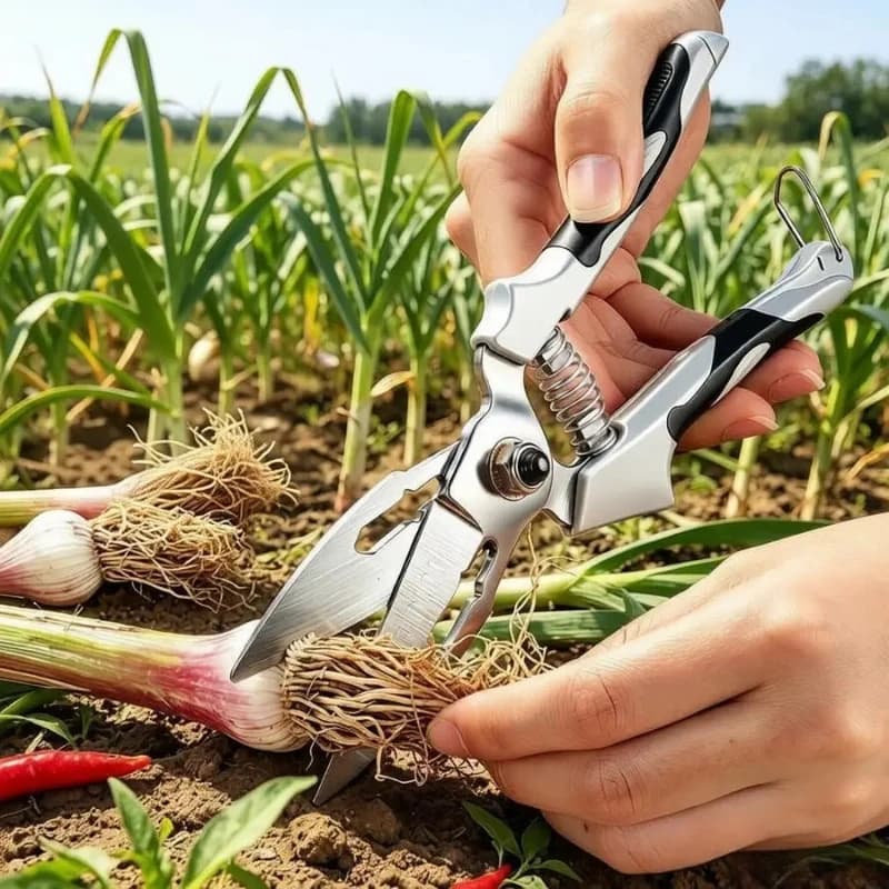 Garlic Onion Trimming Shears SK5 Steel Garden Pruning Scissors for Harvest Vegetables Fruit Tree Branch Cutter Hand Tool