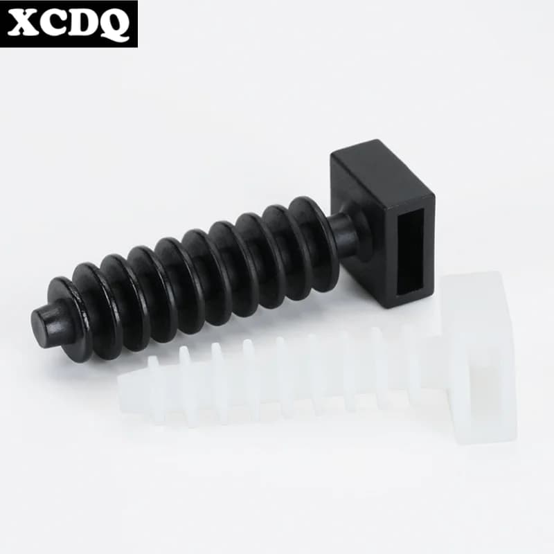 Supporto per fascette per cavi in nylon da 100 pezzi Supporto per fascette con cerniera Tipo di rivetto push-in Inserimento Supporto per tubo flessibile per sedile fisso Supporto per cavo elettrico in plastica
