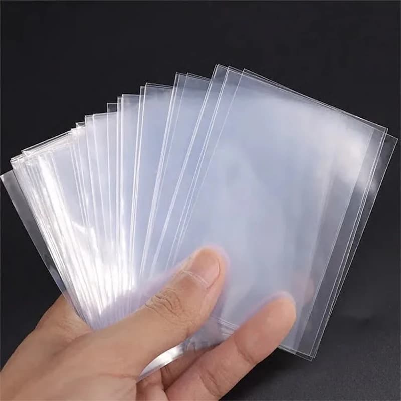 100 pezzi/set custodia protettiva per giochi da tavolo magici borse portaoggetti trasparenti, copertura per carte dei tarocchi, accessori regalo giocattolo per bambini