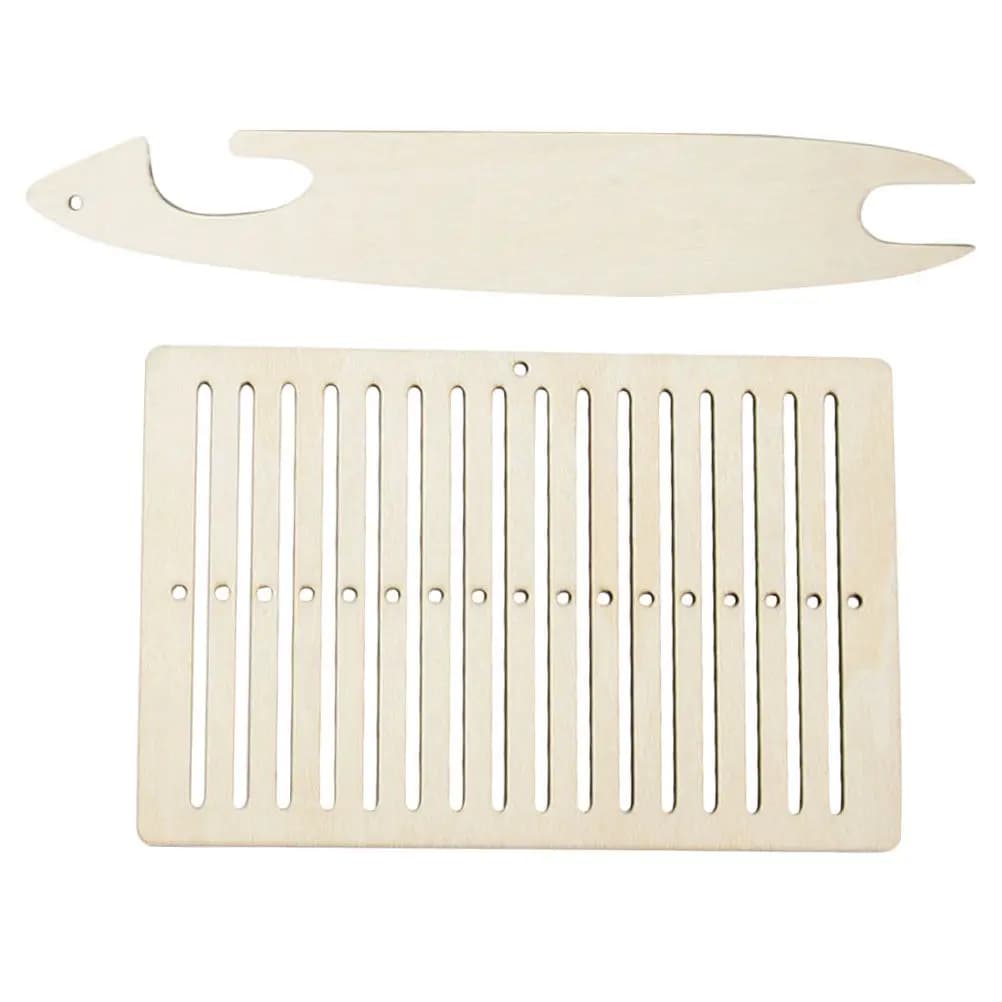 1Set Wood Weaving Loom Belt Weaving Board DIY Hand Craft Tool for Bracelets Bag Strap Camera Strap Lightweight