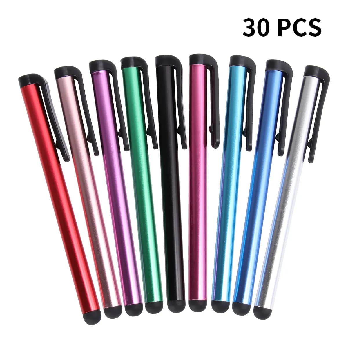 30 Pezzi Penna Stilo Premium per Touchscreen, Sottile e Leggera per Gaming, Disegno, Email, Appunti, Telefono, Tablet, Laptop