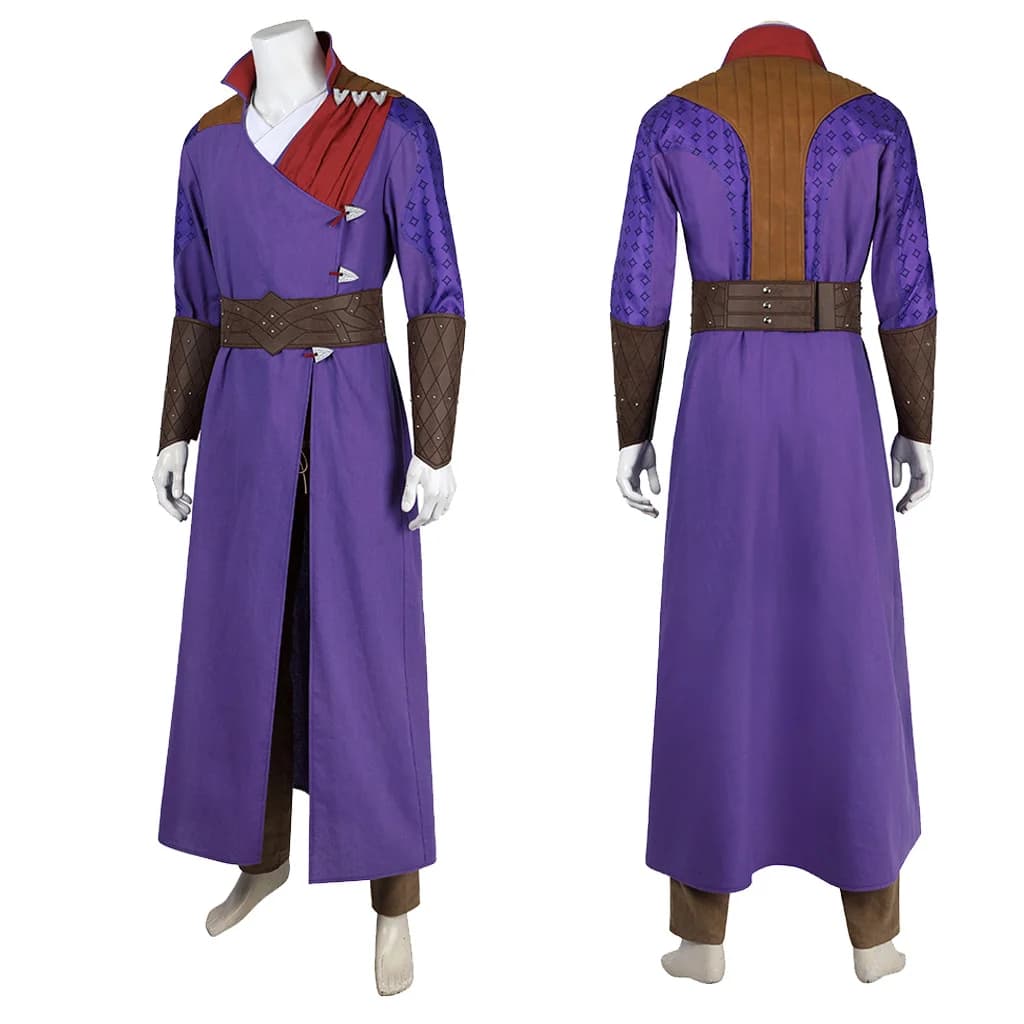 Game Gate 3 Gale Dekarios Cosplay Costumes Outfit Gale Purple Uniform Full Set Halloween Man Suit Custom Made