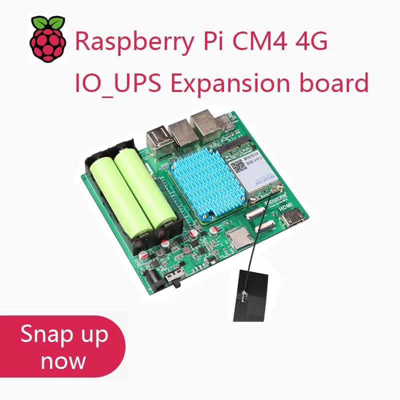 Raspberry Pi CM4 4G IO UPS 4G LTE CAT4 expansion card
