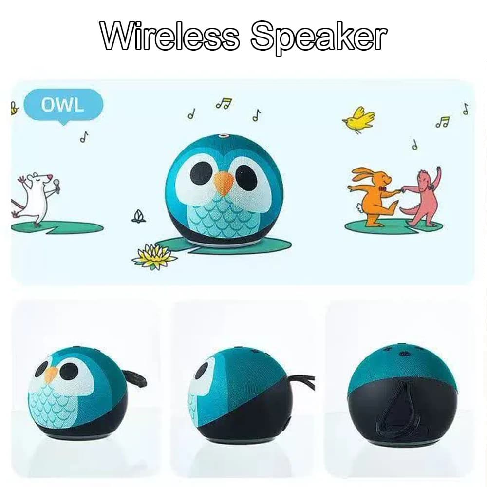 Altoparlante Bluetooth Wireless Alaxe con Riproduzione Scheda TF, Comando Vocale, RGB, Piccolo Subwoofer, Impermeabile IPX6, Portatile per Esterni
