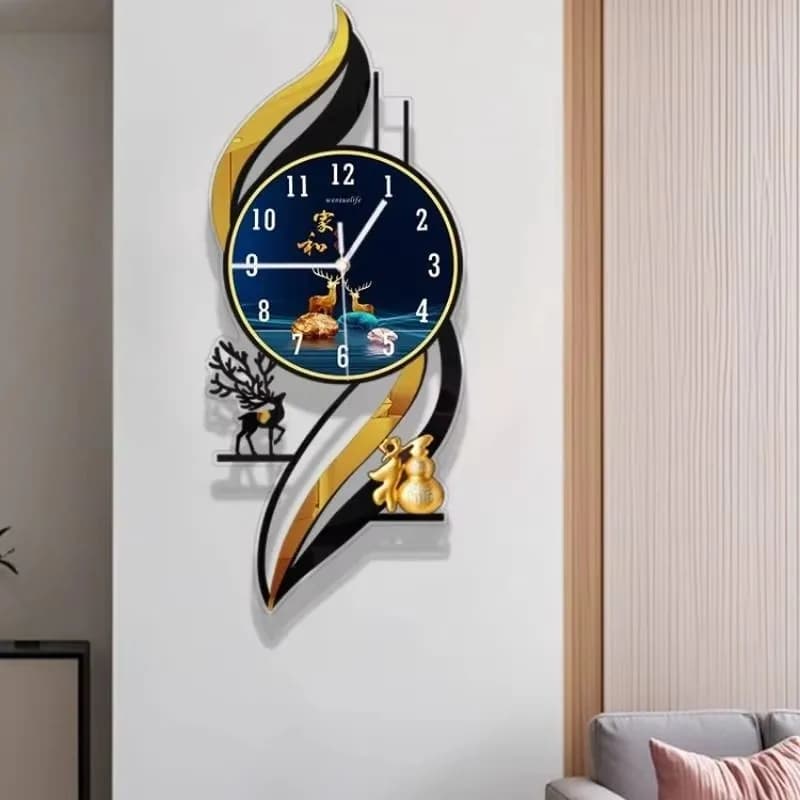 xx-Wall Clock Zen Unusual Premium Interior Design Wall Clock Office Decor Modern Reloj De Pared Decorations Home^