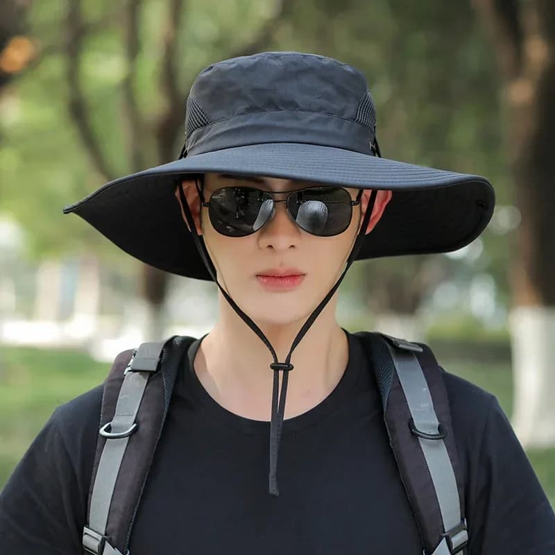 Cappelli da sole a tesa larga, Cappelli da pesca, Maschere per escursioni e giungla, Protezione solare, Maschere per adulti