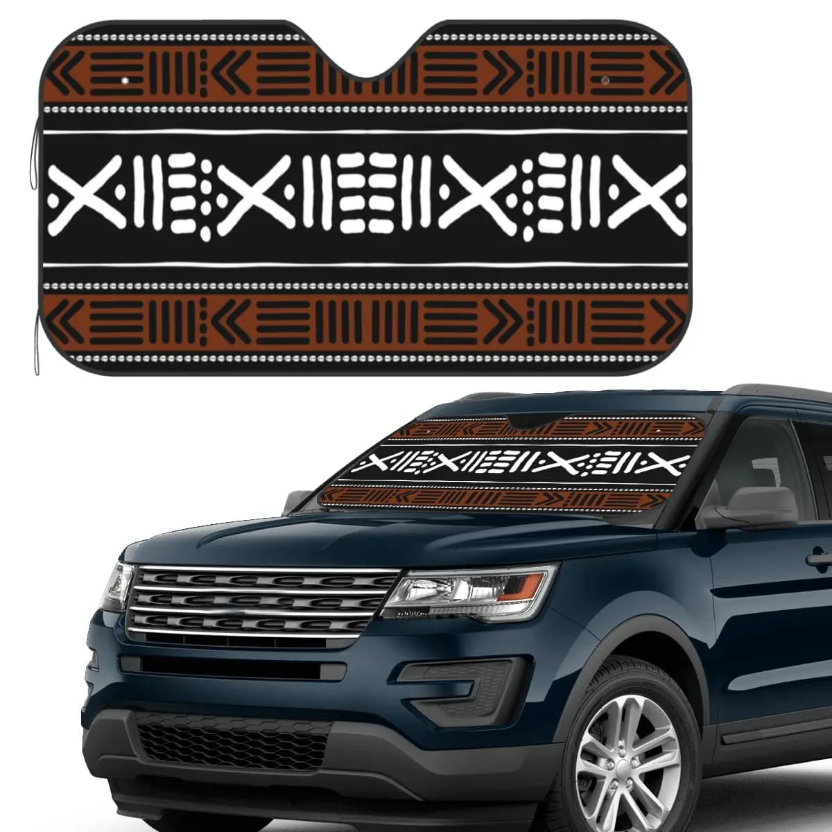 Africano Bogolan Parasole Parabrezza Auto Parabrezza Anteriore Finestra Parasole Accessori Coperture