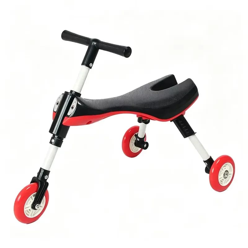 3 Wheel Foldable Balance Tricycle for Kids Ride On Toy Toddler No Pedal Bike Indoor Outdoor Baby Walker Trike Mantis Style
