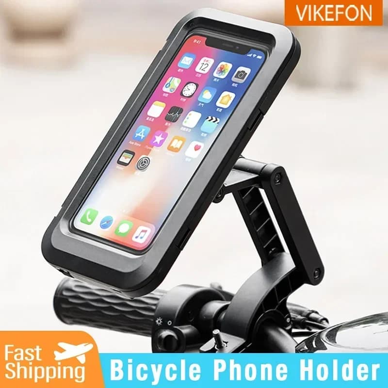 Motorcycle Bicycle Mobile Phone Holder Magnetic Universal Waterproof Navigation Swivel Adjustable Motorcycle Smartphone Holder