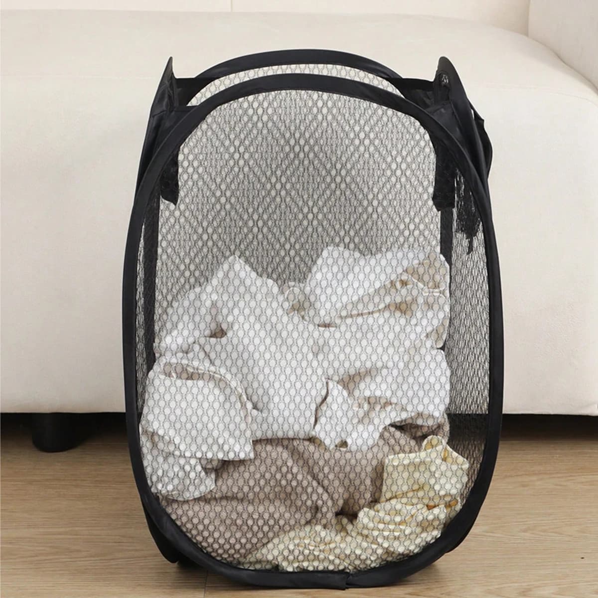 1pc-Cestino per lo smistamento del bucato sporco pieghevole Telaio per il lavaggioBaglia per lavaggio in reteCestino per riporre il bucato Secchio per la biancheriaOrganizzatori Custodia per la conservazione
