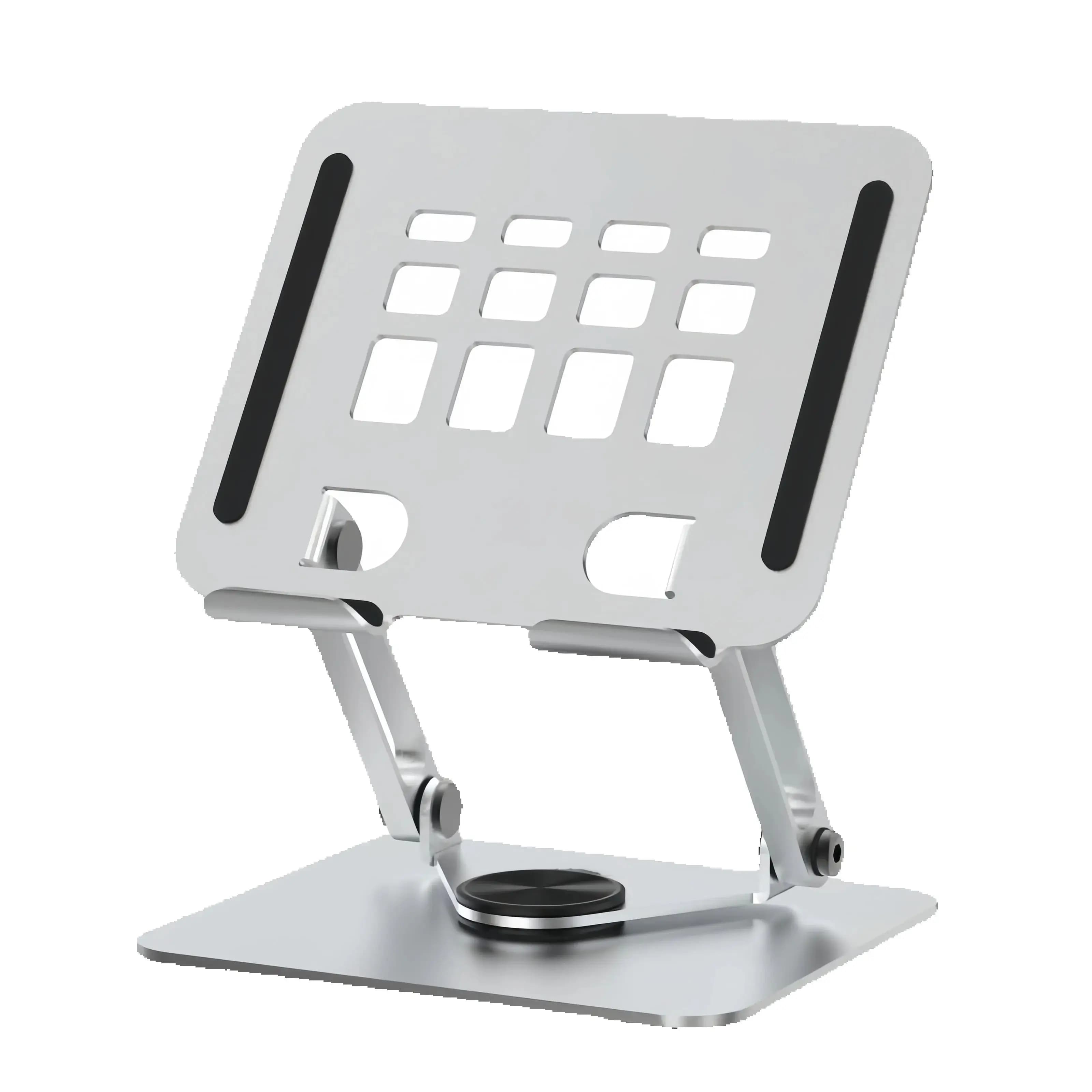 Supporto per laptop Supporto pieghevole per tablet pieghevole in lega di alluminio con rotazione a 360 gradi per staffa di raffreddamento pieghevole portatile per laptop
