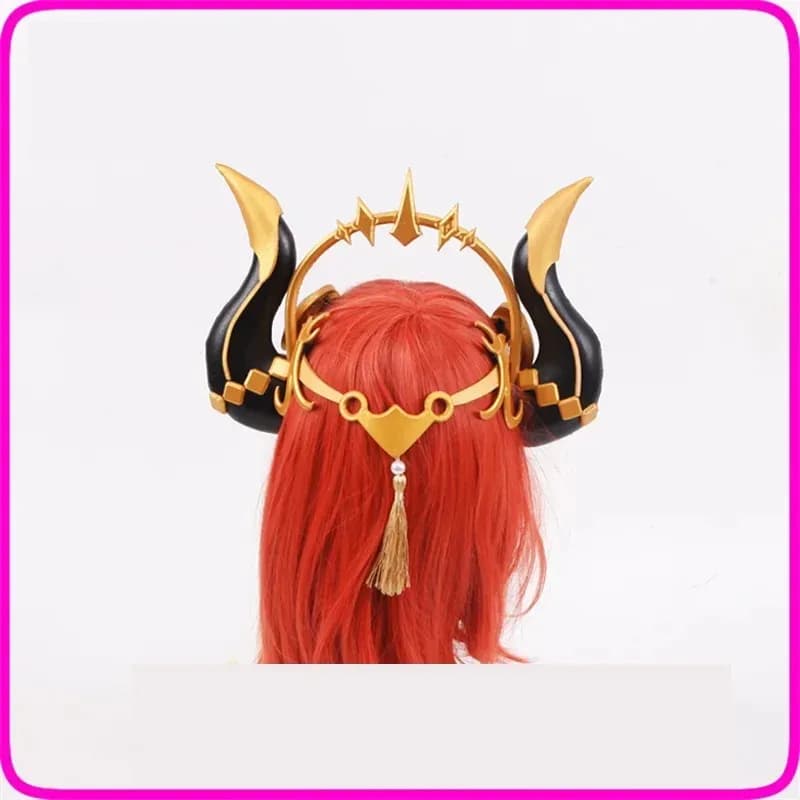 Genshin Impact Nilu Cosplay Corna Copricapo Pin Fermaglio per capelli Anime Nilou Forcina Accessorio per costume di Halloweenx;3,v'6.f;9,