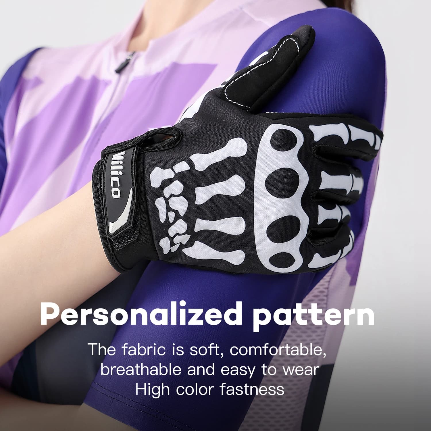 Halloween Gloves Makeup Props Halloween Supplies Naturalness Skull Ghost Claw Gloves Festival Products cycling padded gloves