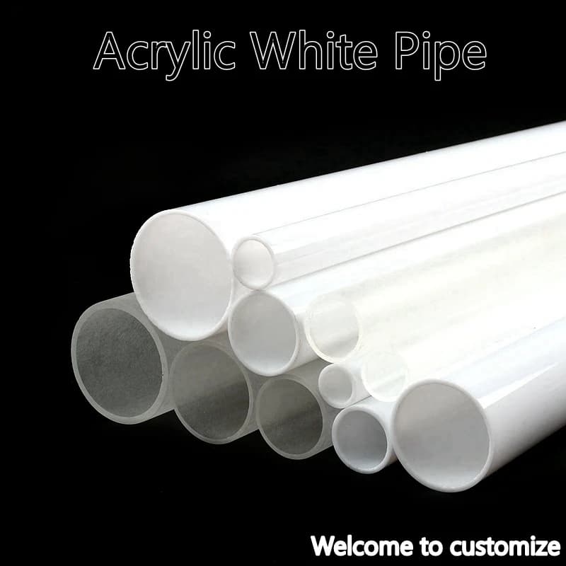 1PC 25/50CM OD 16 ~ 70mm Bianco latte/tubo acrilico satinato Accessori per acquari Raccordi per irrigazione da giardino Protezione anti-UV