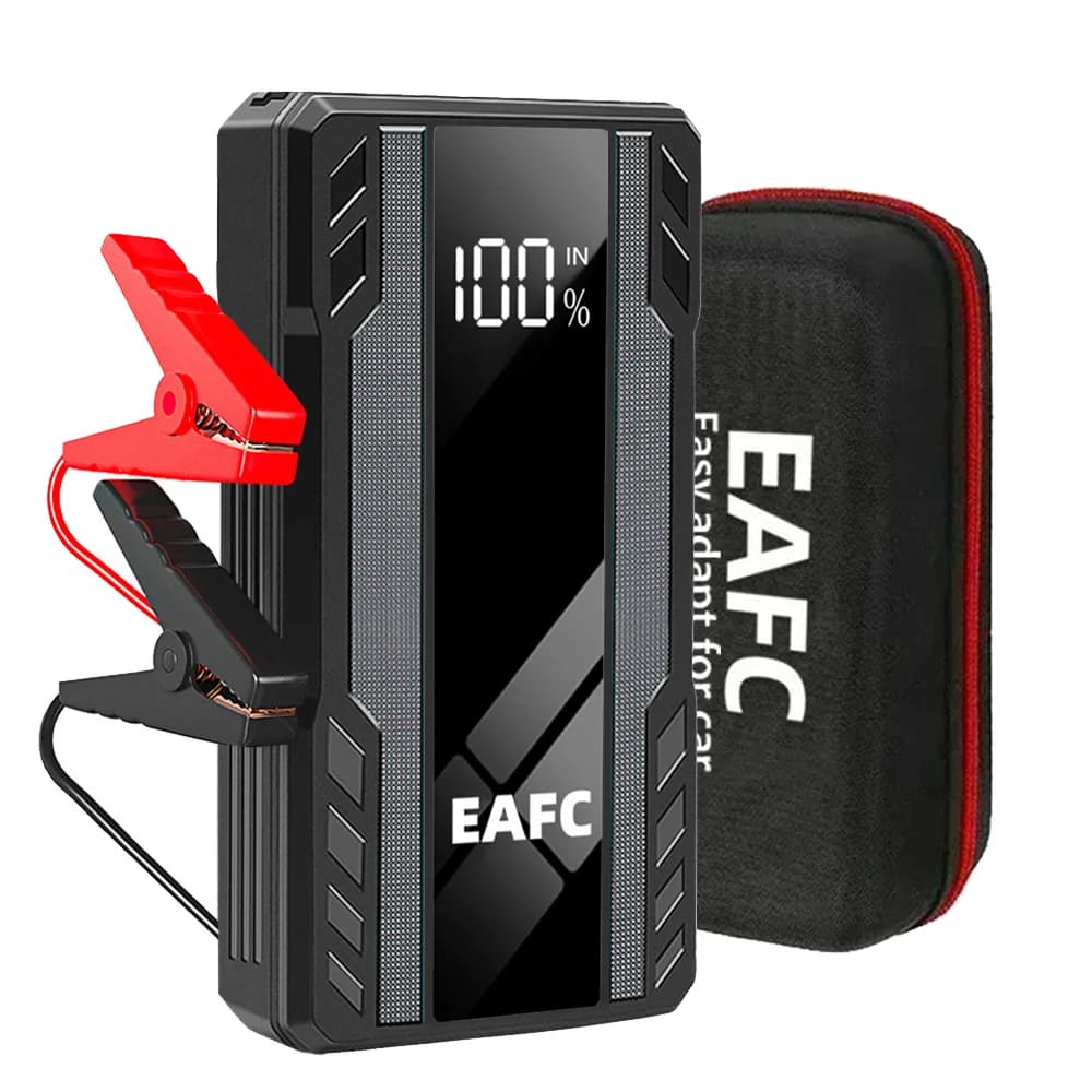 EAFC 1000A/1200A Avviatore di emergenza Accumulatori e caricabatterie di riserva Dispositivo di avviamento per caricabatterie portatile per avviamento di emergenza per batteria per auto da 3,0 litri