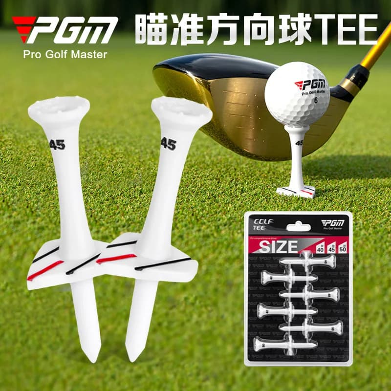 PGM New Arrival Direction Alignment Golf Tees Multi Functional Golf Ball Tees Portable Studs 12 Packs Durable Practice