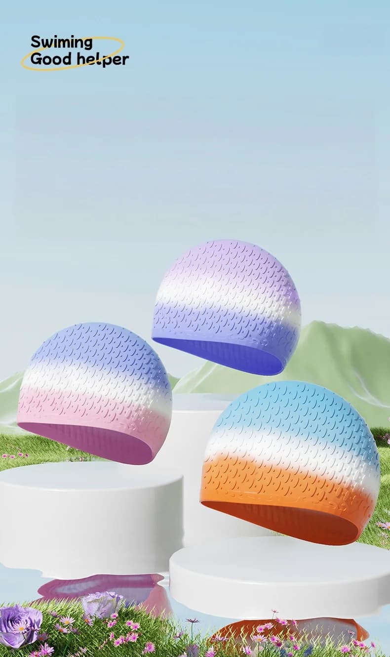 High Elastic Anti-Deformation Swimming Cap, Comfortable Fit for Men Women All Swimmers