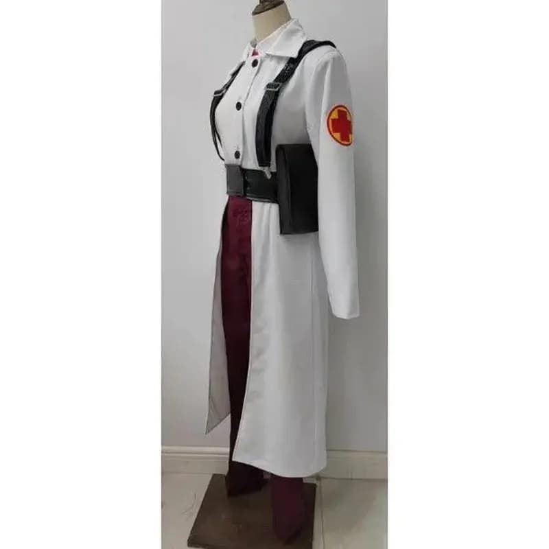 A;3\v,7'd/Anime Cos Team Fortress 2 The Medic Dr. Ludwig Uniform Outfit Cosplay Costume Halloween Theme Party3'c;5,h/8\