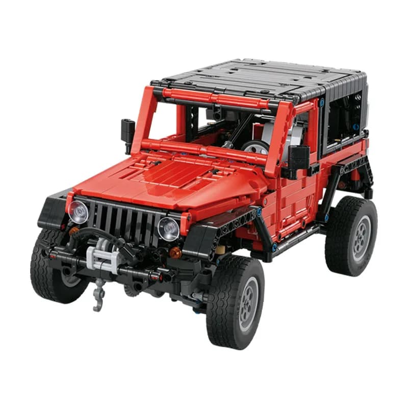 1:10 Bilancia ORV MOC Tecnico Building Block Modello Jeeps Wranglers Veicolo Costruzione A Vapore Giocattoli di Mattoni Collezione Per I Ragazzi Regalo