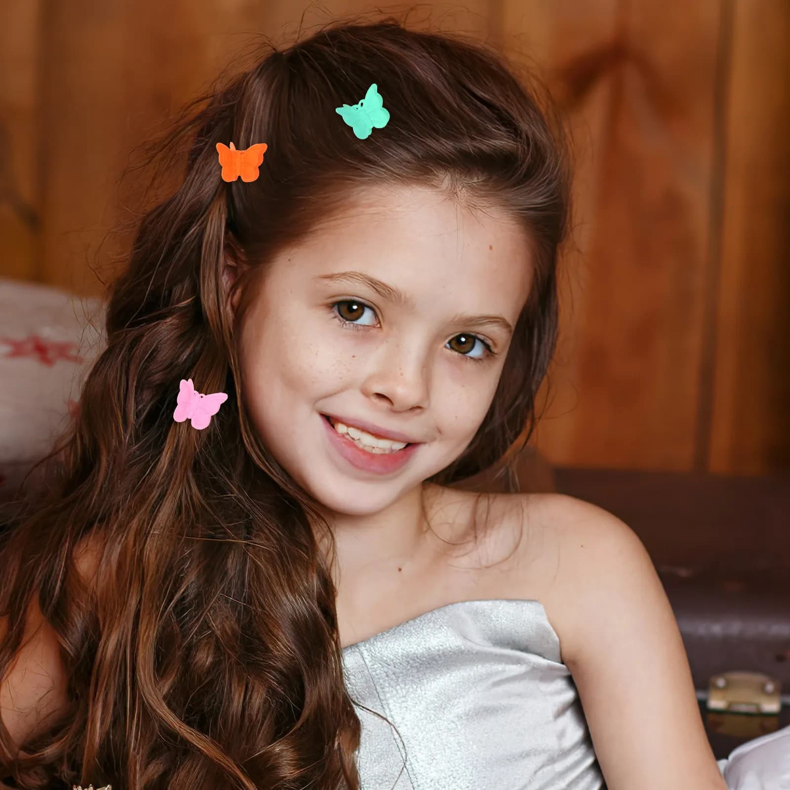 30Pcs Butterflies Hair Clips for Girls Women Claw Clips Small for Thin Thick Hair Secure Hold Daily Wedding Use