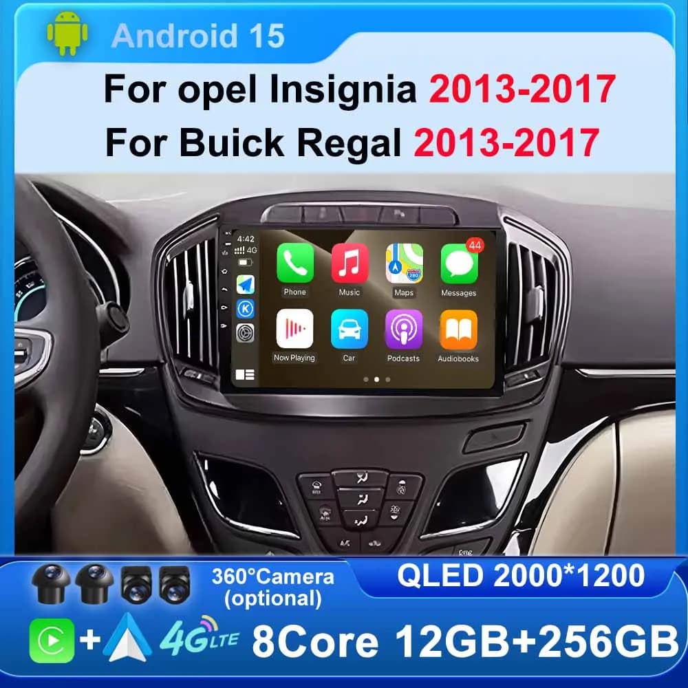 Android 15 Carplay Auto Autoradio Per Opel Insignia Per Buick Regal 2013 -2017 Auto GPS Multimedia Video Player Unità Principale Stereo