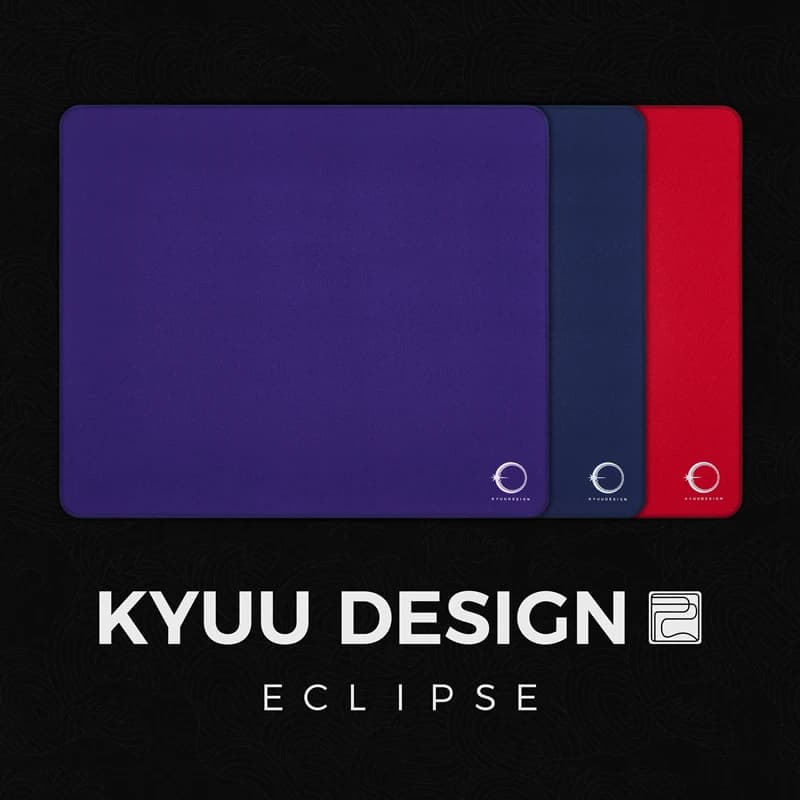 KYUU DESIGN ECLIPSE Eclipse Woven Speed Gaming Mouse Pad Fat Yan 3mm Non-Slip Rubber Base Smooth Glide Mice Mat for FPS Esports